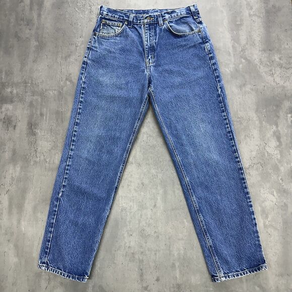 Carhartt B17 DST Relaxed Fit Jeans 33x30 Blue Denim Straight Leg Workwear - Picture 2 of 11